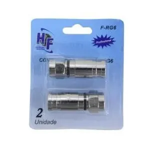 Conector Cabo Net Rg6 Blister C/2 Hf