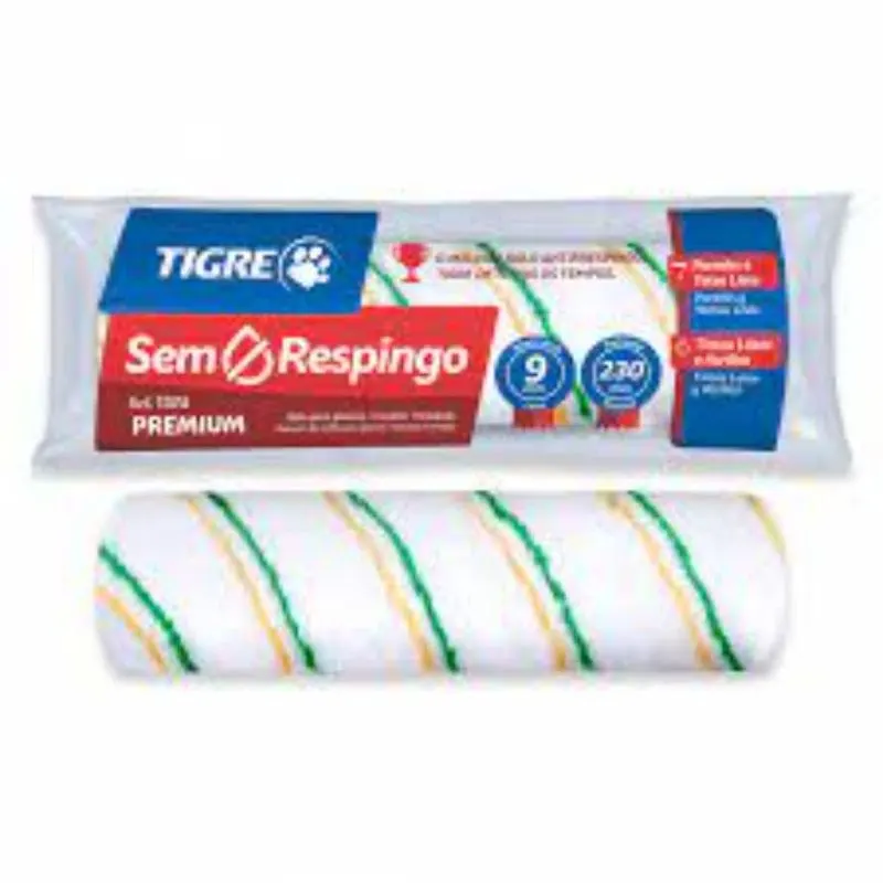 Rolo Lã Sintético 1374 23CM Sem Respingo Tigre