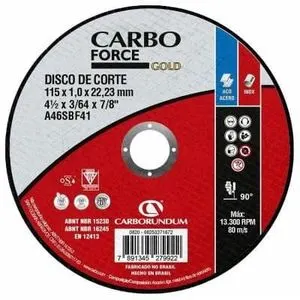 Disco de Corte Ferro 115X3,0X22.23 Carboforce