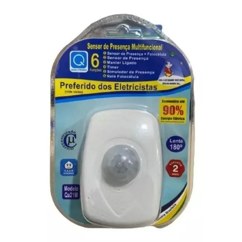 Sensor de Presença Articulável 360 QA27 Qualitronix