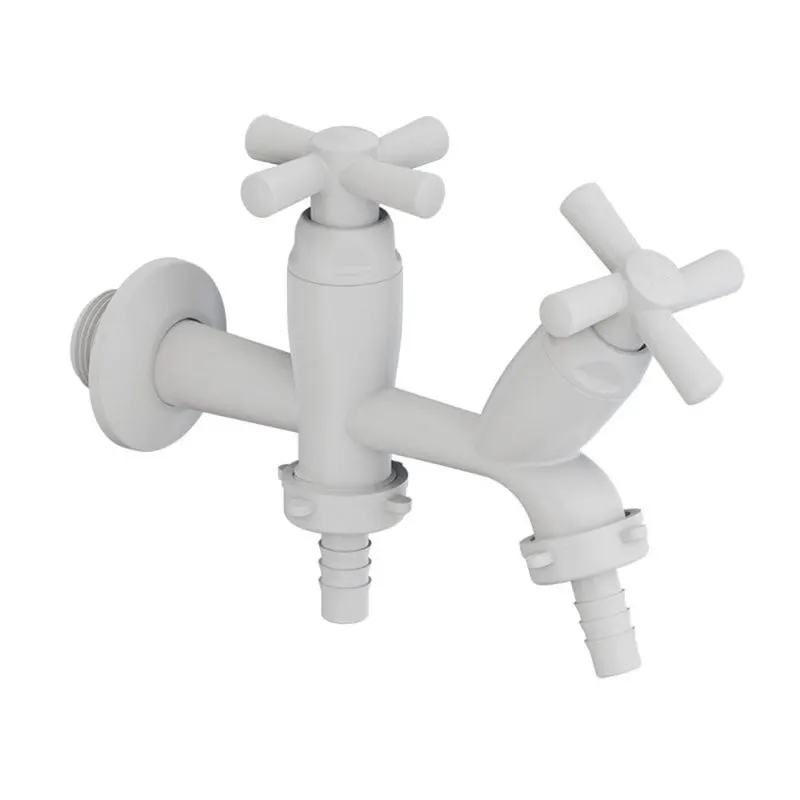 Torneira para Tanque e Máquina Cross Branca 1/2" e 3/4" Tigre