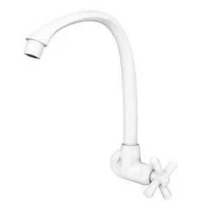 Torneira para Cozinha Parede Bica Alta Móvel Cross Branca 1/2-3/4" TIGRE