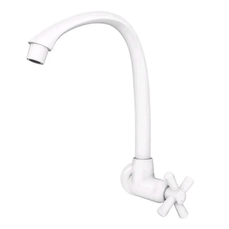 Torneira para Cozinha Parede Bica Alta Móvel Cross Branca 1/2-3/4" TIGRE