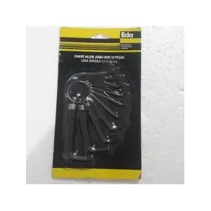 Chave Allen Kit Com10 Peças Eda