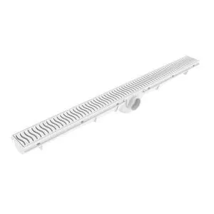 Ralo Linear 70CM Flat com Grelha Branca TIGRE