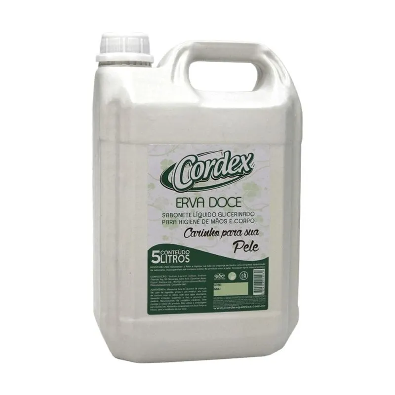 Sabonete 5LT Erva Doce Cordex