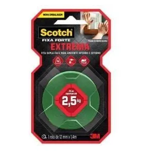 Fita Dupla Face 12MMx1,4M Extreme 2,5Kg Scotch