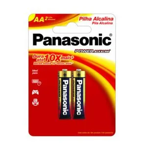 Pilha Alcalina AA C/2 Panasonic