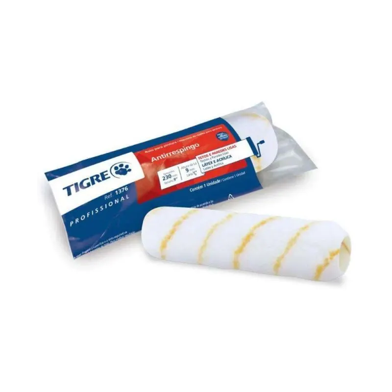 Rolo La Sintetico 23Cm 1376 Antirrespingo Economico Tigre
