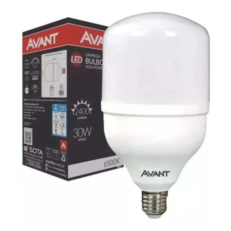 Lâmpada LED 30W Bivolt Branca Avant