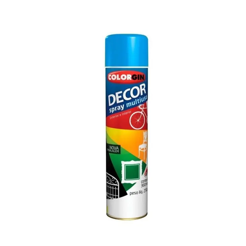 Tinta Spray Decor Azul Médio 360ML Colorgin