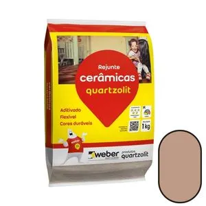 Rejunte para Cerâmicas Marrom Tabaco 1KG Quartzolit