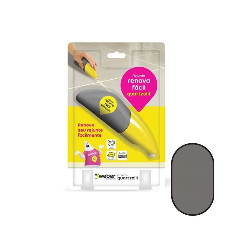 Rejunte Renova Fácil Preto Grafite 120ML Quartzolit