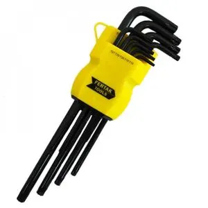 Jogo Chave Fertak Torx Pequena 9 Peças T10 - T50