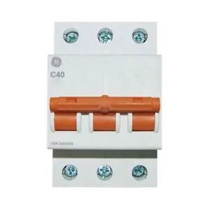 Disjuntor Tripolar DIN 40A Curva C GE