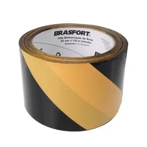 Fita Demarcação de Área Brasfort 65MMX150MT Zebrada