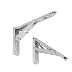 Suporte Dobrável de 40CM Leve Branco 50KG Par