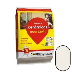 Rejunte para Cerâmicas Branco 1kg Quartzolit