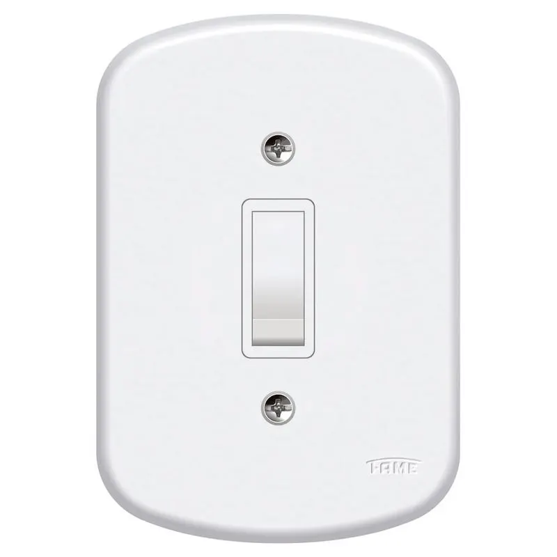 Placa com 1 Interruptor Paralelo Blanc Fame