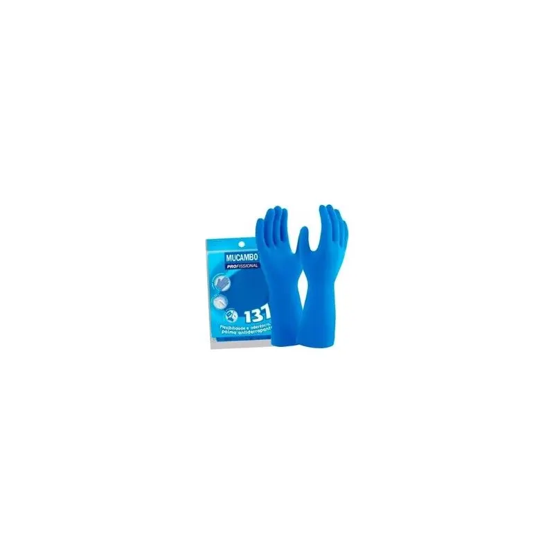 Luva Pvc Para Limpeza Azul G 137 Mucambo