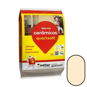 Rejunte para Cerâmicas Palha 1kg Quartzolit