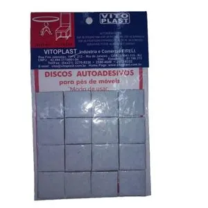 Protetor Feltro 25X25MM 16 Peças Quadrado Pequeno