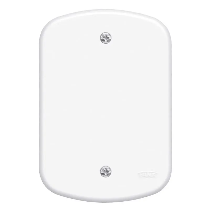 Placa 4X2" F0 Cega Blanc Fame