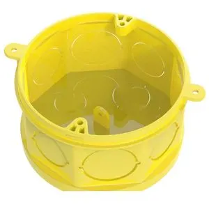 Caixa Para Luz Amarela 4X4 Octagonal Tigre
