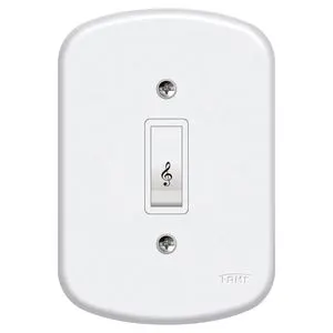 Placa com 1 Pulsador para Campainha Blanc Fame