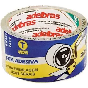 Fita para Embalagem 48MMx45MT Transparente Adelbras