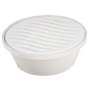 Ralo Sifonado Cônico Branco com Grelha 100X40MM