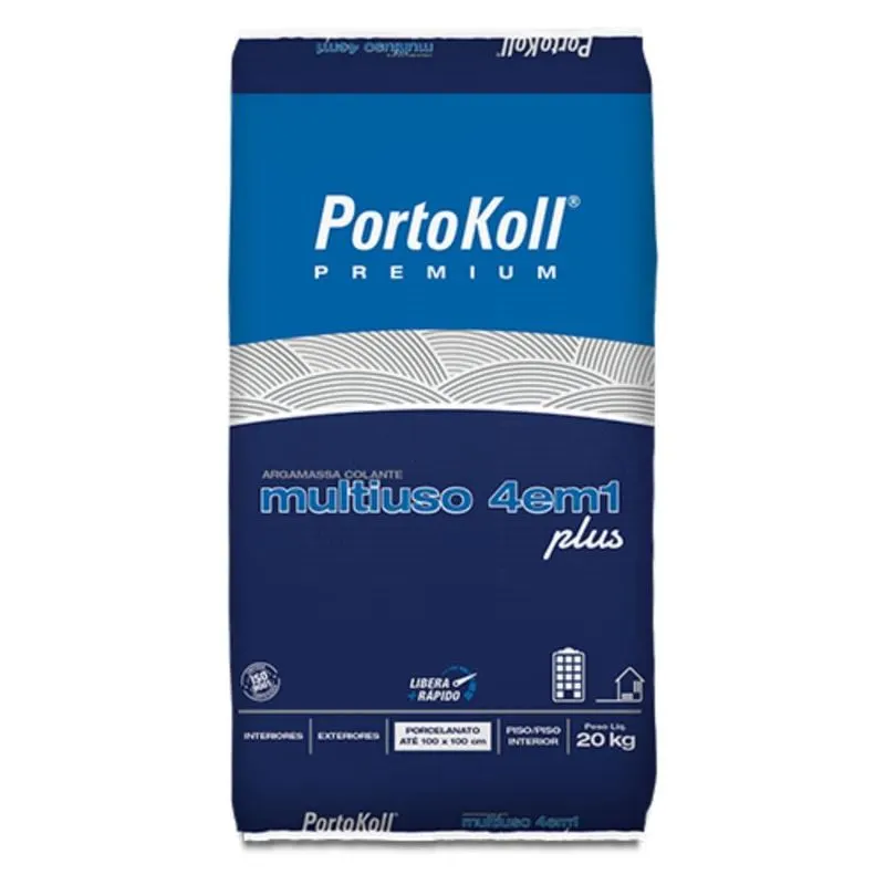 Argamassa Multiuso 4 Em 1 20KG Cinza PortoKoll