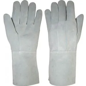 Luva de Raspa Couro Longa 20CM Touro