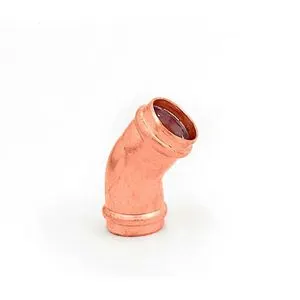 Joelho Metal 45° 22MM com Anel de Vedação