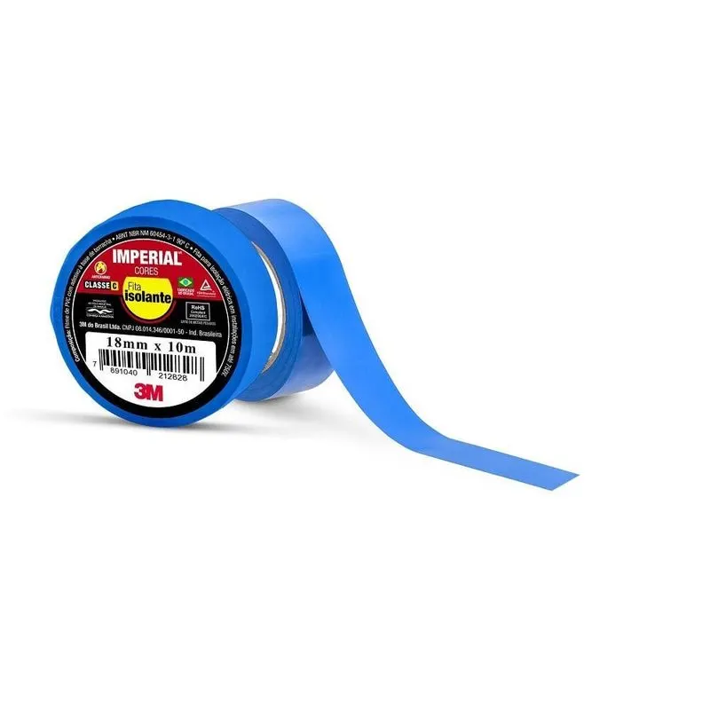 Fita Isolante Colorida Azul 10MT Imperial