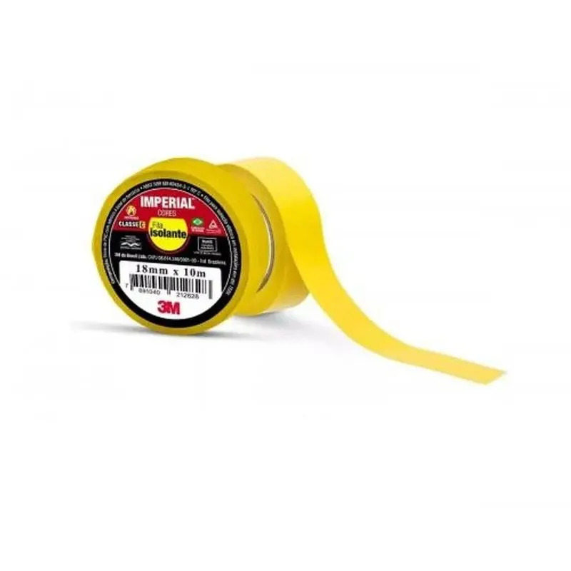 Fita Isolante Colorida Amarela 10MT Imperial