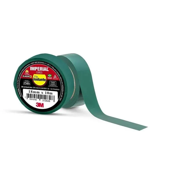 Fita Isolante Colorida Verde 10MT Imperial