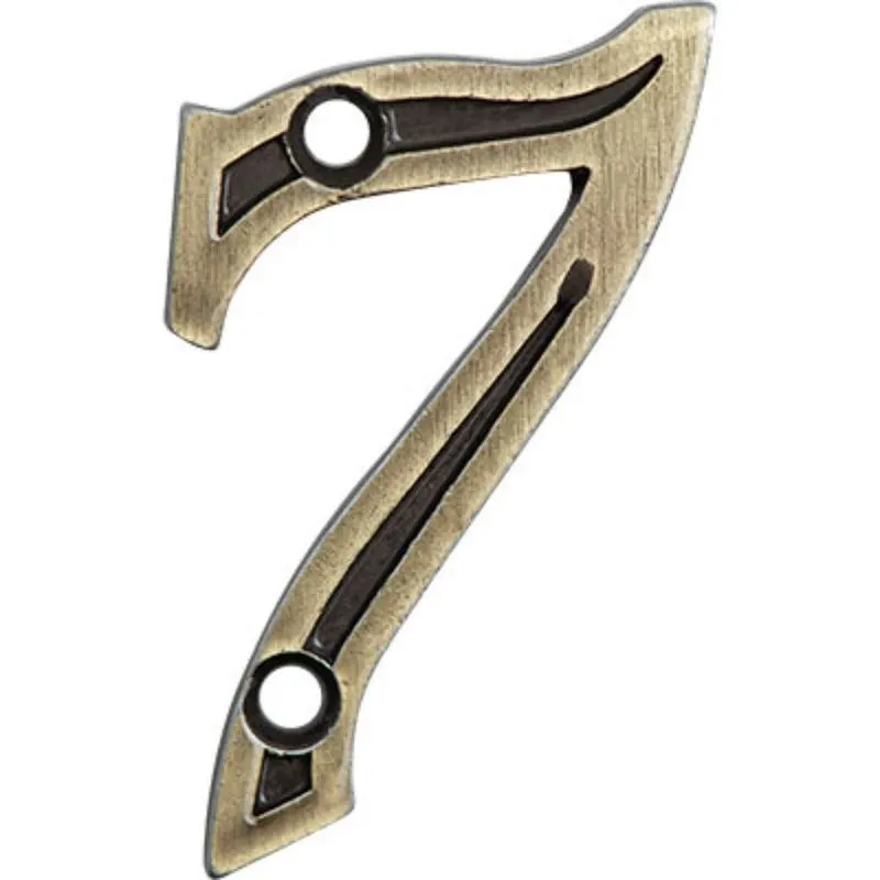 Número Apartamento Colonial Metal 7
