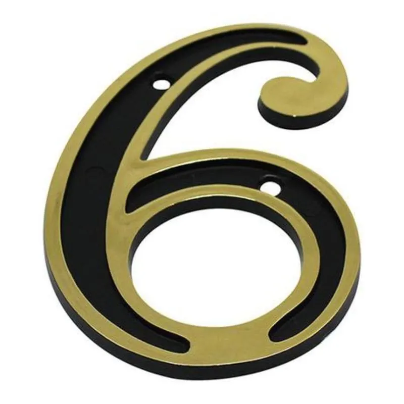 Número Apartamento Colonial Metal 6(9)