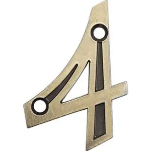 Número Apartamento Colonial Metal 4