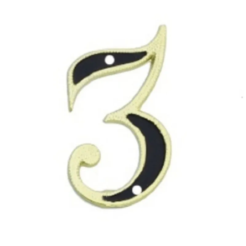 Número Apartamento Colonial Metal 3