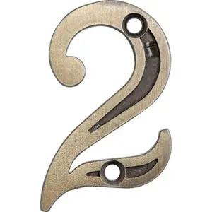 Número Apartamento Colonial Metal 2