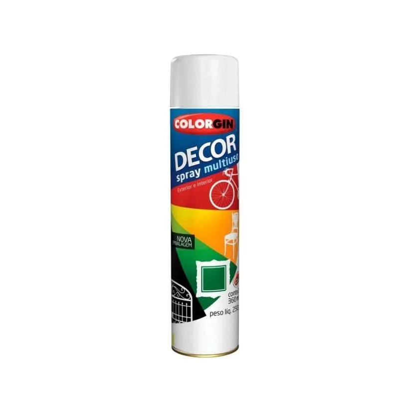 Tinta Spray Branco Fosco Colorgin Decor