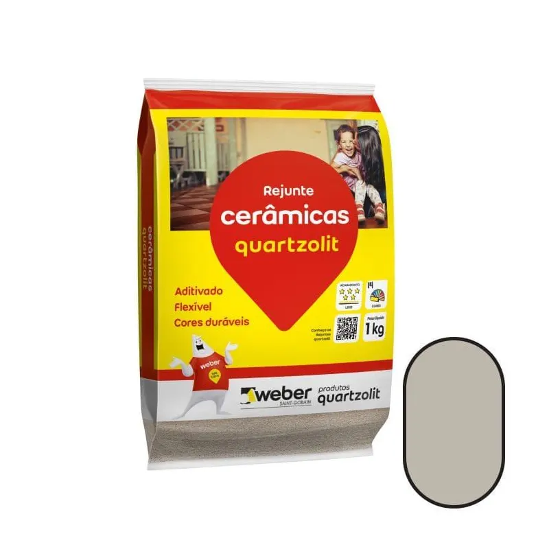 Rejunte para Cerâmicas Corda 1kg Quartzolit