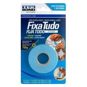 Fita Dupla Face Espuma 24Mmx1,5M Tekbond