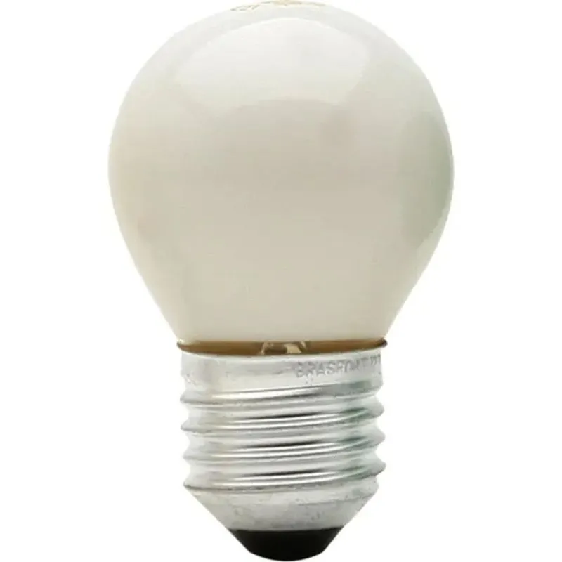 Lâmpada Bolinha 15W 127V E27 Leitosa Brasfort