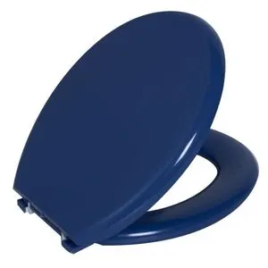 Assento Sanitário Oval Almofadado Azul 11 Astra