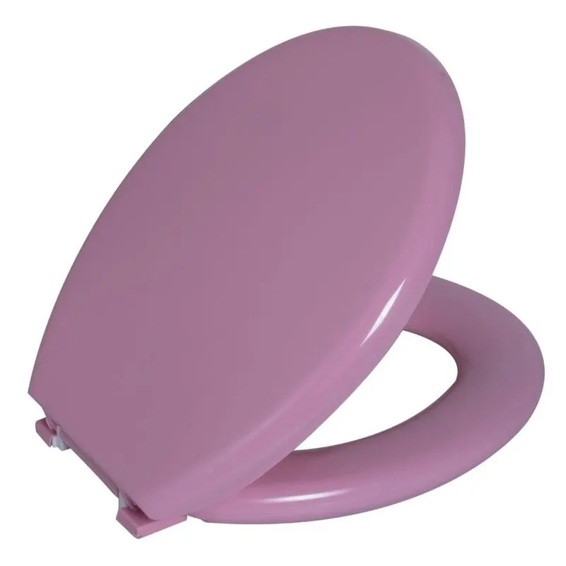 Assento Sanitário Oval Almofadado Rosa 1 Astra