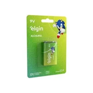 Bateria Alcalina 9V Elgin