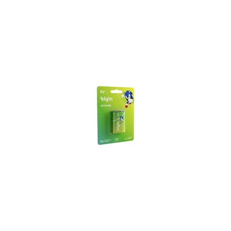 Bateria Alcalina 9V Elgin